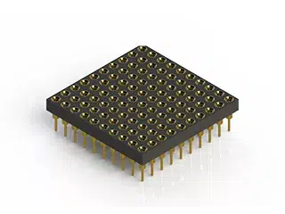 100-PGA socket, 10x10 array.