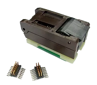 PA-SOD-2806-D470-16/2 SOIC Prototyping Adapter – 16-Pin 0.330″ SOIC Socket with Header and 0.470″ SO-Plugs