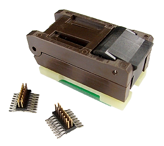 PA-SOD-2808-D420-16/2 SOIC Prototyping Adapter – 16-Pin 0.300″ SOIC Socket with Two 0.420″ SO-Plugs