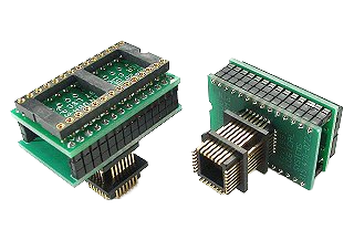 PA28-28 28-pin DIP socket to PLCC emulator adapter with 1:1 wiring