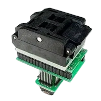 32-pin QFP prototyping adapter with 1-to-1 pin mapping for QFP devices