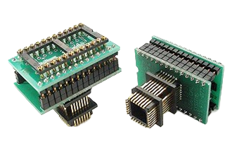 PA24-28-1DP-PP PLCC Emulator Adapter – 28-Pin DIP LIF Socket to PLCC Plug (Custom Memory Wiring)
