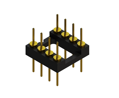 8-pin DIP header with male-to-male pins and dual inline layout