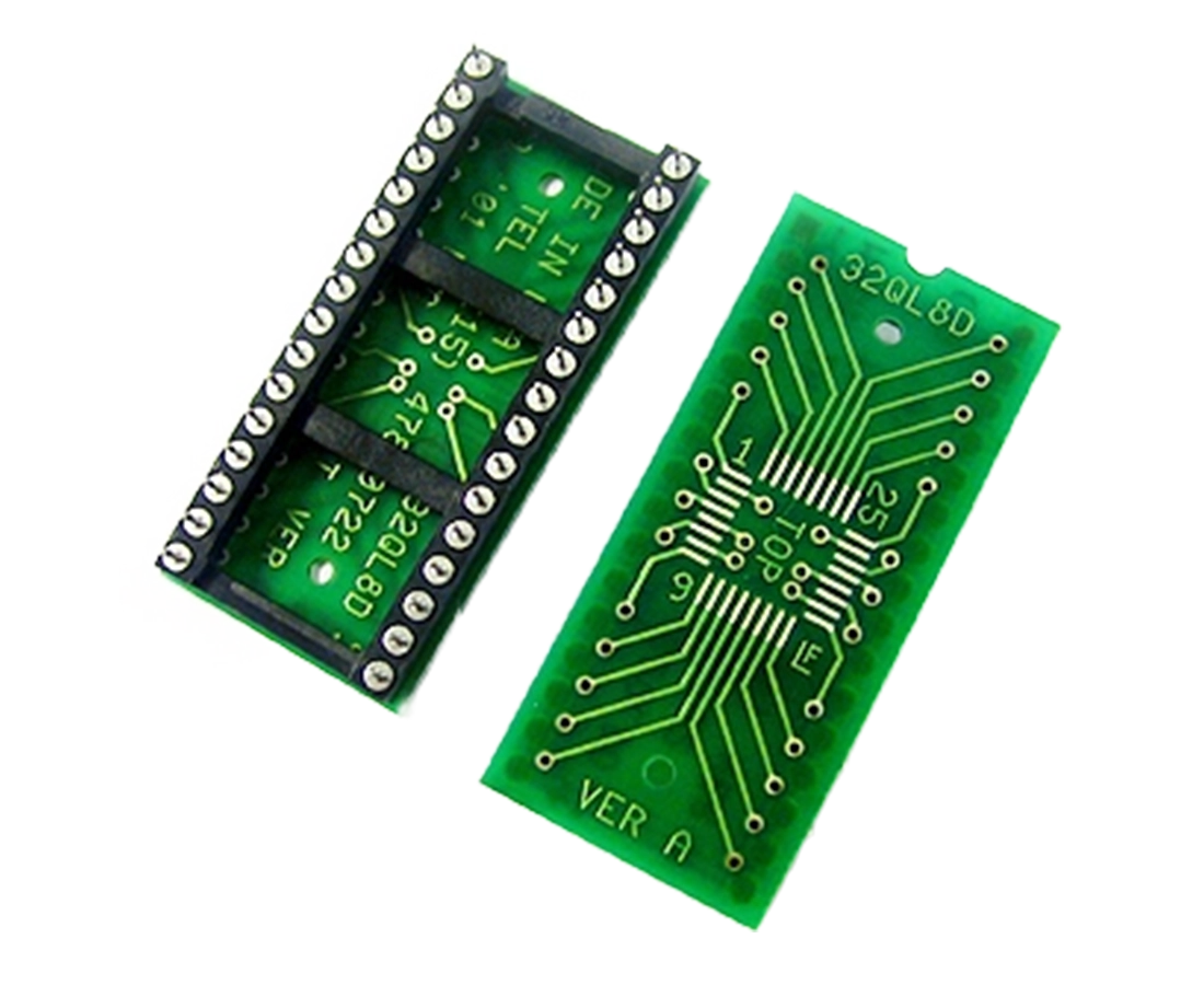 QFN to DIP SMT production replacement adapter