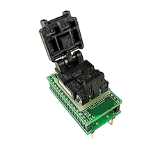 QFN to DIP programming adapter with ZIF socket