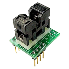 MSOP to DIP programming adapter with ZIF socket