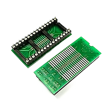 SMT SOIC to DIP adapter example with higher pin count configuration