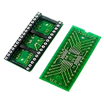 SMT Quad, PLCC, QFN, and QFP to DIP adapters