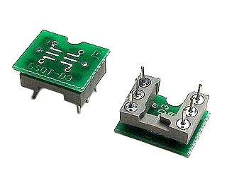 SMT SOT to DIP adapter for small-outline transistor packages