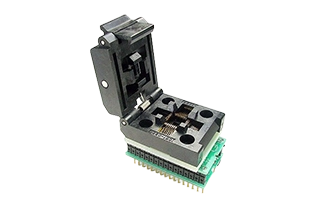 PA32Q-1498-1 32-pin QFP to DIP programming adapter, 0.8 mm pitch, 7.0–9.0 mm body, 1:1 wiring
