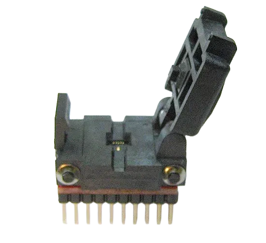 QFN to DIP programming adapters for 0.40 mm, 0.50 mm, and 0.65 mm pitch QFN packages